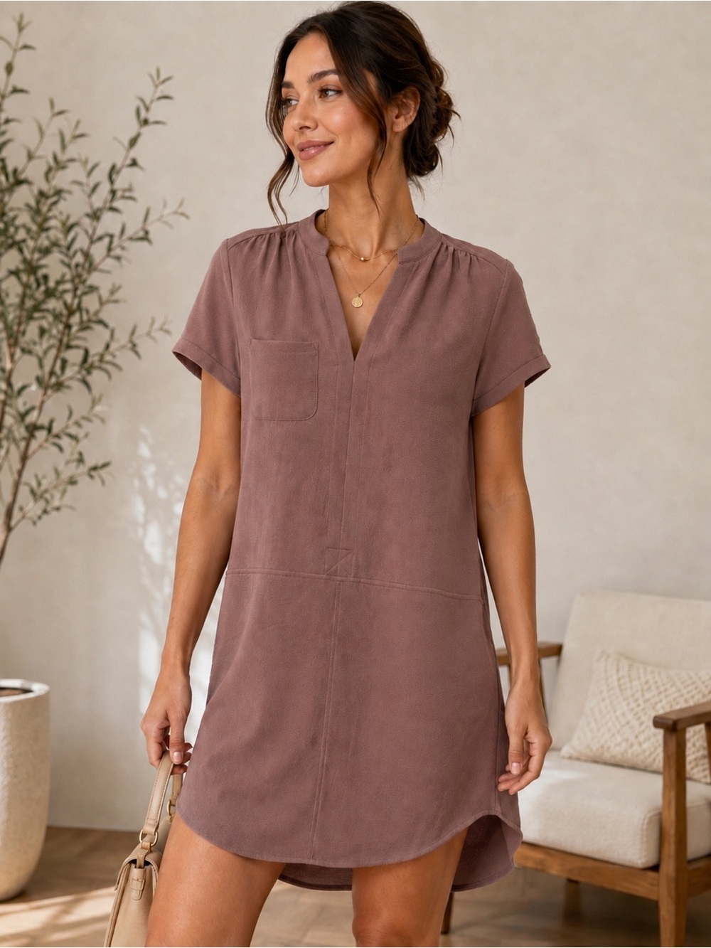 Lush hailey crepe dress XS